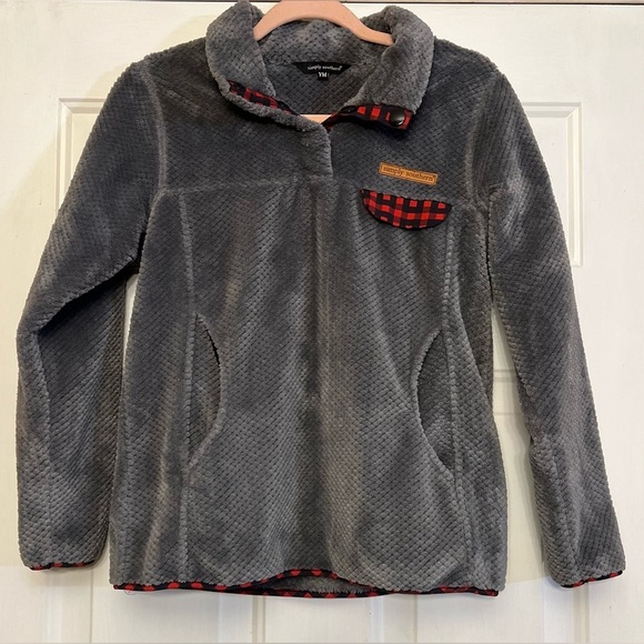 Simply Southern Other - 🖤 Boy’s Simply Southern Pullover Fleece | Red & Black Plaid